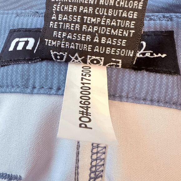 Travis Mathew Men's Pinstripe Flat Front Stretch Golf Pants Blue Size 40 - Picture 7 of 9